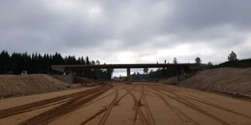 Tallinna-Tartu maantee Ardu-Võõbu teelõigul Pala viadukt. Foto: GRK Infra AS