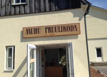 SRIK koolitaja Inara Tõugjas käistsi maalitud siltidest. Foto: Inara Tõugjas