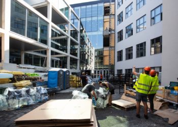 Palgasurve hoiab ehitushinnaindeksi tõusukursil. EKA ehitus. Foto Meeli Küttim