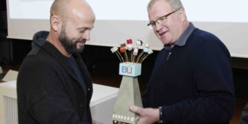 Betoonisõber 2019 Mait Rõõmusaar ja Kalev Ramjalg. Foto: Eesti Betooniühing