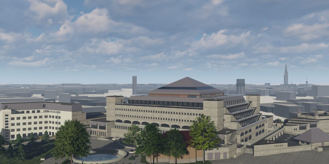 Digitaalehituse klastri Aasta tegu 2021 preemia noppisid Riigi Kinnisvara AS ning Sirkel & Mall Eesti Rahvusraamatukogu rekonstrueerimise projekteerimise eest.