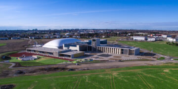 Uued koolihooned said valmis. Kindluse kool on pilkupüüdev maamärk. Foto: aasta ehitusprojekti konkurss