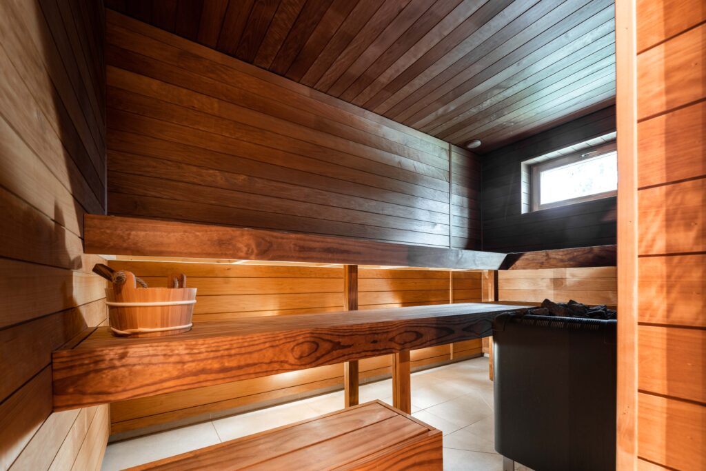 Tehasemaja. Kuusalu maja juurde kuulub mugav saunakompleks, mis mahutab ka suurema seltskonna. Foto: Nord Homes