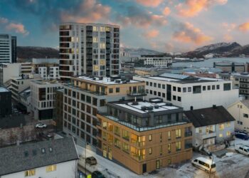 Aasta Tehasemaja 2023 konkursi võitja ja parim kortermaja – Kodumaja kortermaja Norras. Foto. HTS media/Tom Antonsen