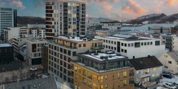 Aasta Tehasemaja 2023 konkursi võitja ja parim kortermaja – Kodumaja kortermaja Norras. Foto. HTS media/Tom Antonsen