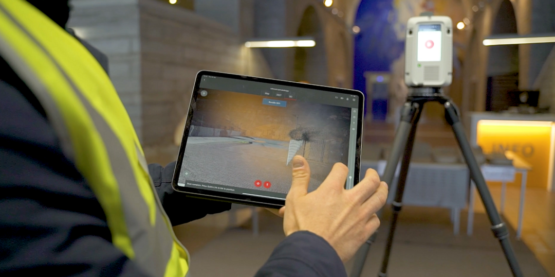 TalTech teeb oma õppelinnaku hoonetest digitaalse 3D-mudeli. Skaneerimistöö. Foto: TalTech