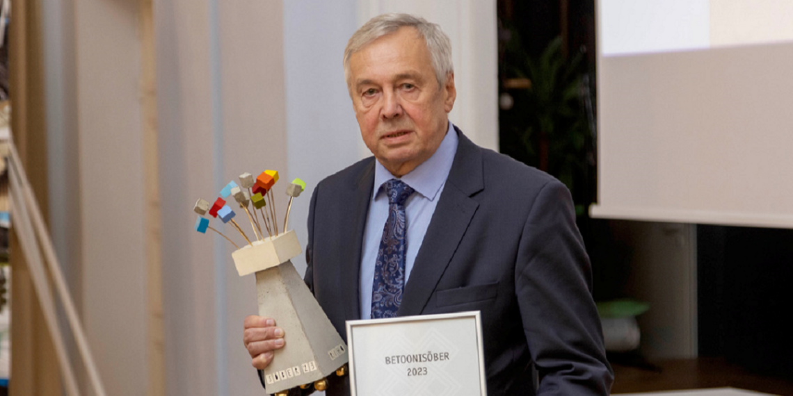 Eesti Betooniühingu betoonisõber 2023 on Riho Oras. Foto: Eesti Betooniühing