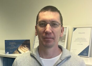 Aasta ehitusinsener 2023 ning aasta parim rajatise ehitusprojekt 2023 tiitli sai Estkonsult OÜ projekteerija Priit Põldre Paldiski LNG-haalamiskai konstruktsioonide projekteerimise eest. Foto: aasta ehitusinseneri konkurss