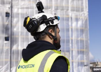 Digitaalehituse klastri aasta innovatsiooniprojekt 2023 on Nordeconi tehisintellektipõhine tehnoloogia ehituses koostöös Buildotsiga. Foto: Nordecon AS