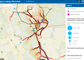 Transpordiamet töötas välja jalg- ja rattateede planeerimiseks vajaliku kergliiklusmudeli „Potentsiaalsed jalgsi ja rattaga liikumised“. Foto: Transpordiamet