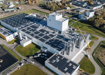 E-Piima tootmiskompleks Paides. Foto: Nordecon / Tõnu Tunnel