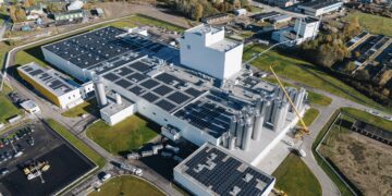 E-Piima tootmiskompleks Paides. Foto: Nordecon / Tõnu Tunnel