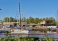 Aasta puitehitis 2024 konkursi võitja Kalevi jahtklubi sadamahoone ellinguga.