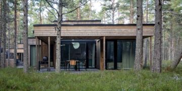 Aasta puitehitis 2024 konkursi nominent - Dirhami Nature Resort. Foto: Martin Siplane