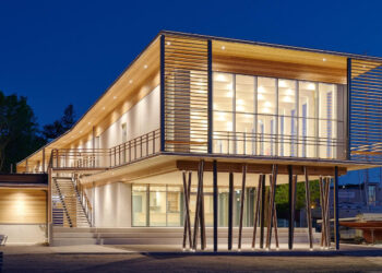 Aasta betoonehitis 2024 on Kalevi Jahtklubi sadamahoone. Foto: Eesti Betooniühing