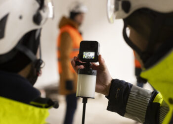 AI ehituses: fotode abil võrreldakse ehituse edenemist võrreldes BIM-mudeliga. Foto: Nordecon