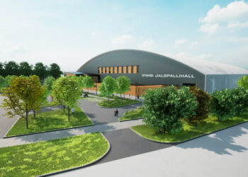 Ehitusprojekti ekspertiis. Viimsisse kerkiv jalgpallihall on üks hoonetest, mille projekt on läbinud Projektibüroos ekspertiisi. Foto: Arhitektuuribüroo Tava