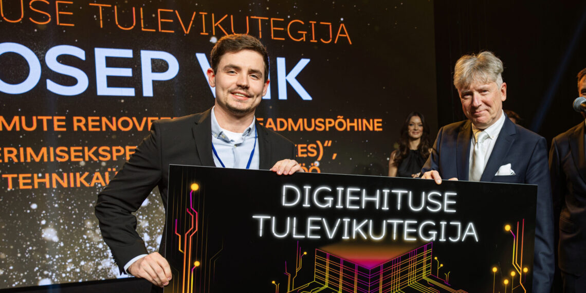 2024 aasta "Digitaalehituse tulevikutegija" Joosep Viik. Foto: Meeli Küttim