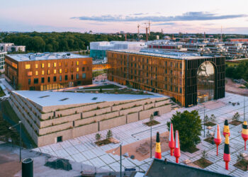 Loodusmaja Taru puitfassaad. Foto: Kaupo Kalda